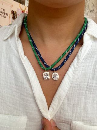 Bezel Rope Necklace - It's Especially Lucky LLC