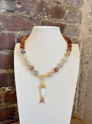 Beaded Fish Necklace - It's Especially Lucky LLC