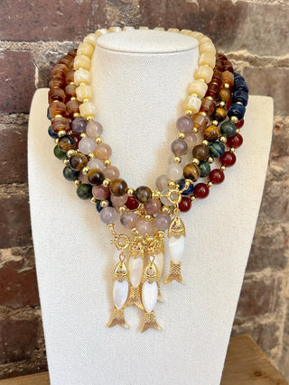 Beaded Fish Necklace