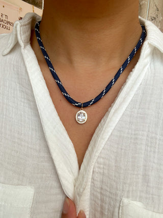 Bezel Rope Necklace - It's Especially Lucky LLC