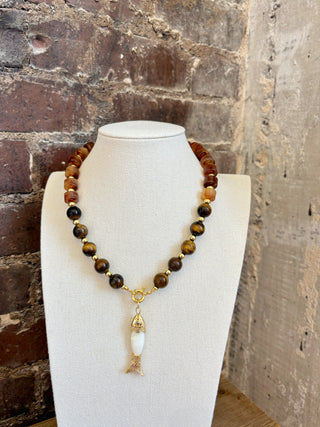 Beaded Fish Necklace - It's Especially Lucky LLC