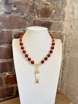 Beaded Fish Necklace - It's Especially Lucky LLC