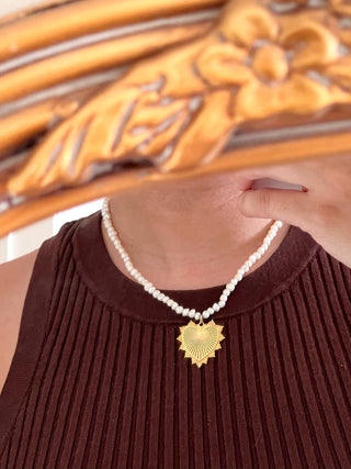 Heart of Pearl Necklace