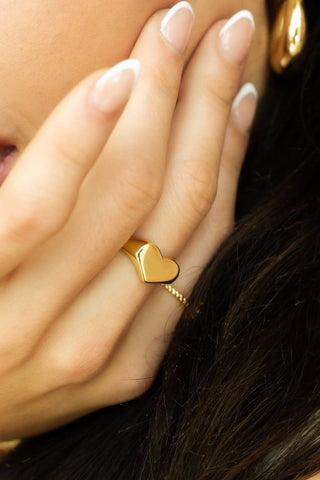 Ayla Heart Ring - It's Especially Lucky LLC