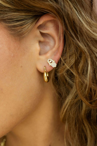 Anahita Hamsa Earring - It's Especially Lucky LLC