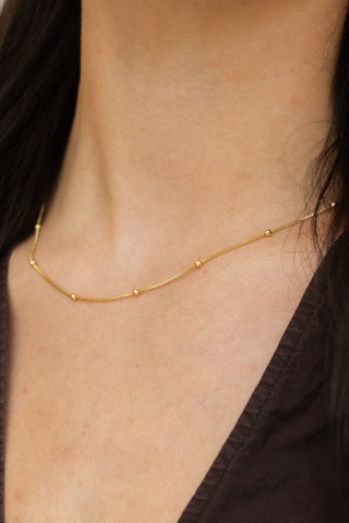 Roya Gold Bead Necklace - It's Especially Lucky LLC